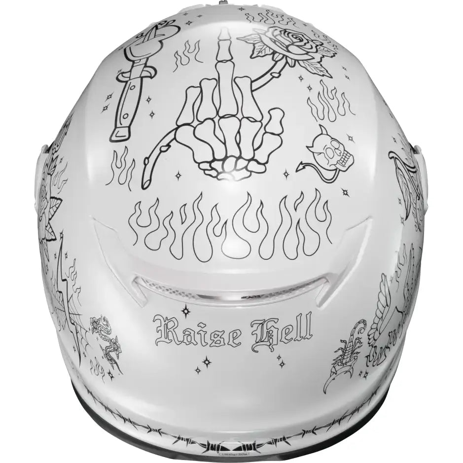 Covert Fx Full Face Helmet The Litas 2 White 2x - SCORPION EXO