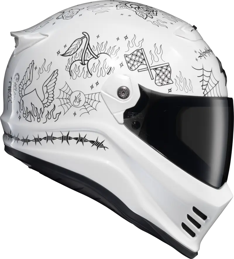 Covert Fx Full Face Helmet The Litas 2 White Md - SCORPION EXO