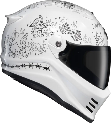 Covert Fx Full Face Helmet The Litas 2 White Md - SCORPION EXO
