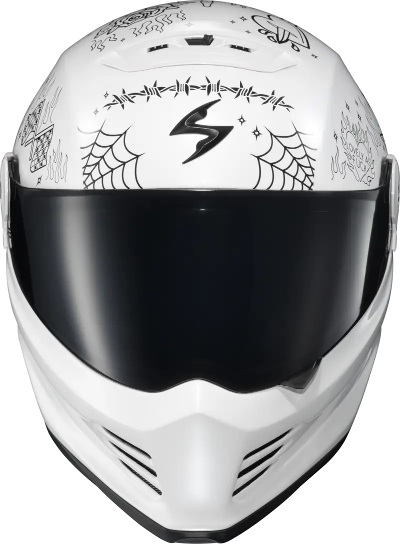 Covert Fx Full Face Helmet The Litas 2 White Md - SCORPION EXO