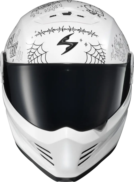 Covert Fx Full Face Helmet The Litas 2 White Md - SCORPION EXO