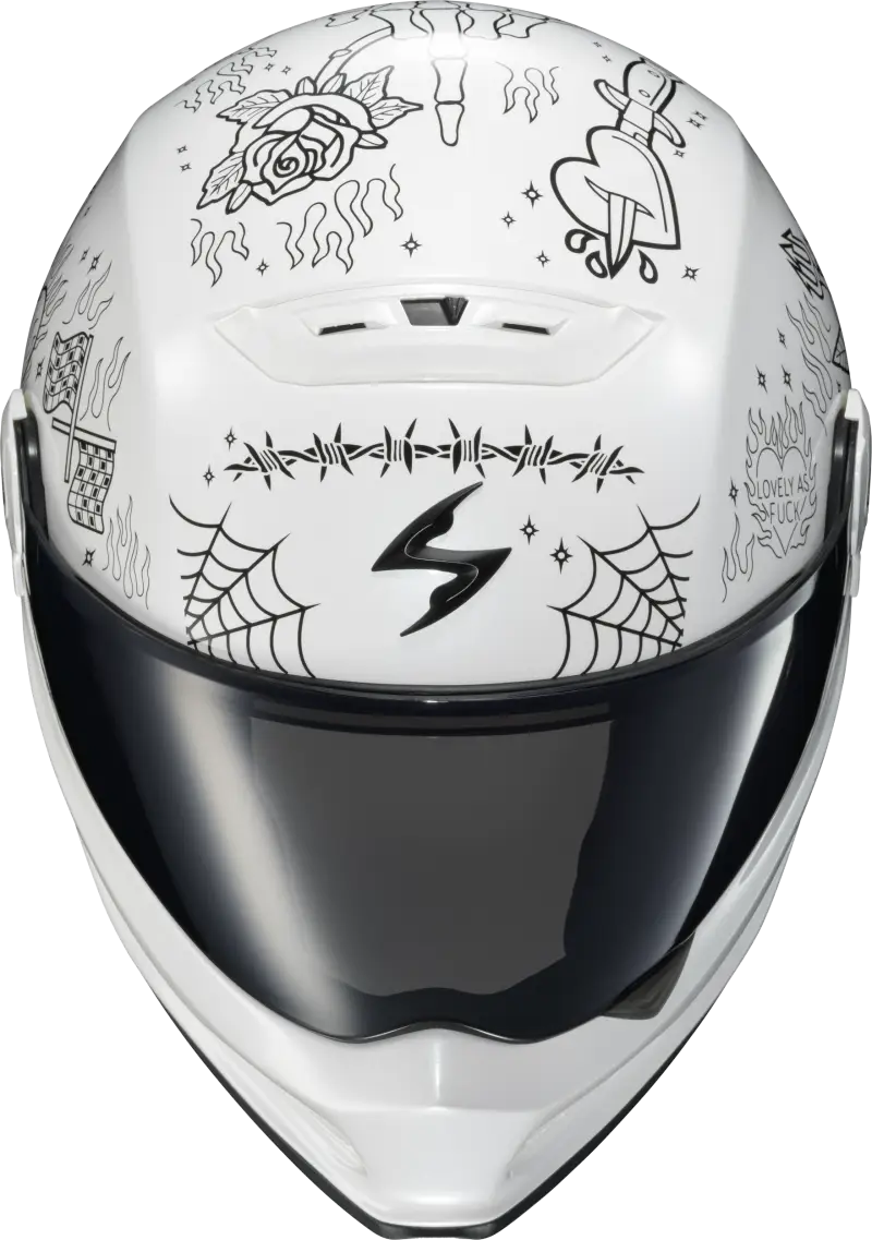 Covert Fx Full Face Helmet The Litas 2 White Lg - SCORPION EXO