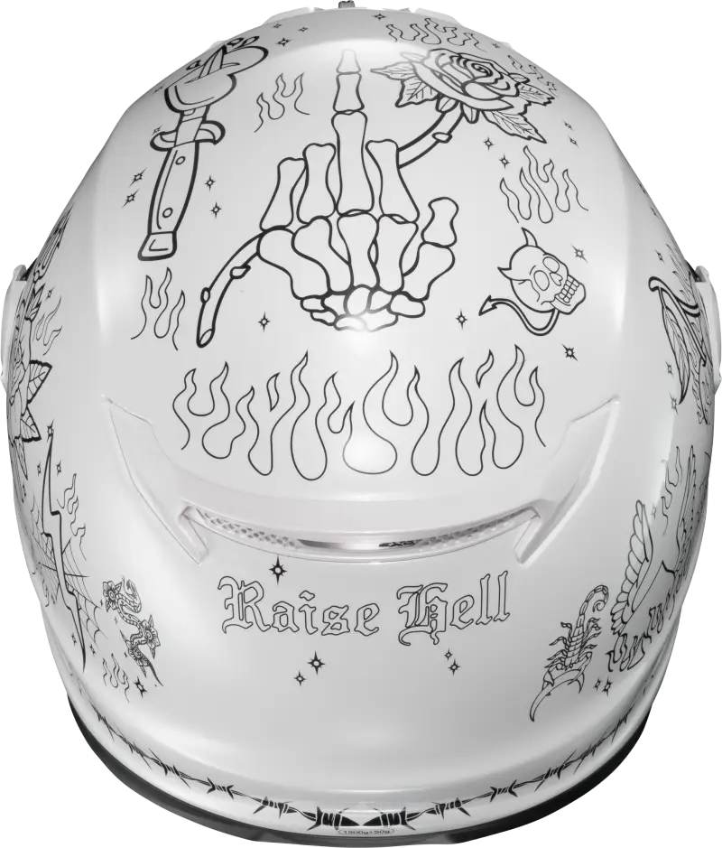 Covert Fx Full Face Helmet The Litas 2 White Xs - SCORPION EXO