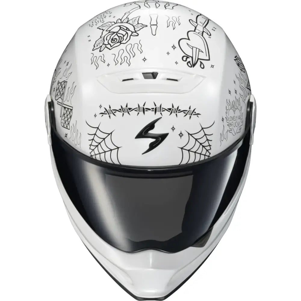 Covert Fx Full Face Helmet The Litas 2 White Xs - SCORPION EXO