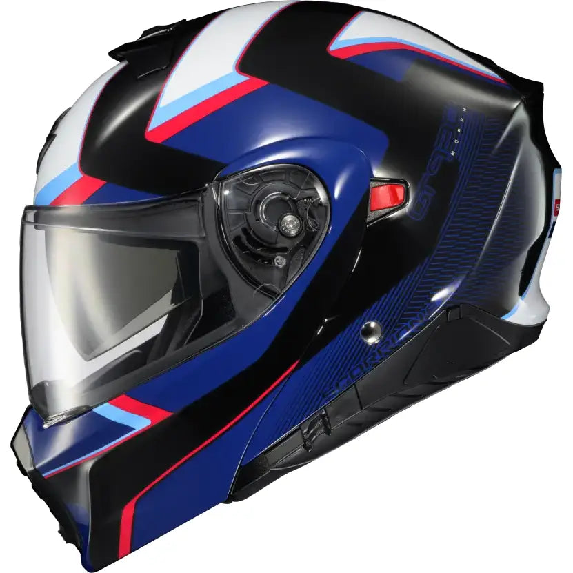 Exo Gt930 Transformer Helmet Morph Blue/Red 3x - SCORPION EXO
