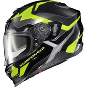 Exo T520 Full Face Helmet Zuse Black/Hi Viz Md - SCORPION EXO