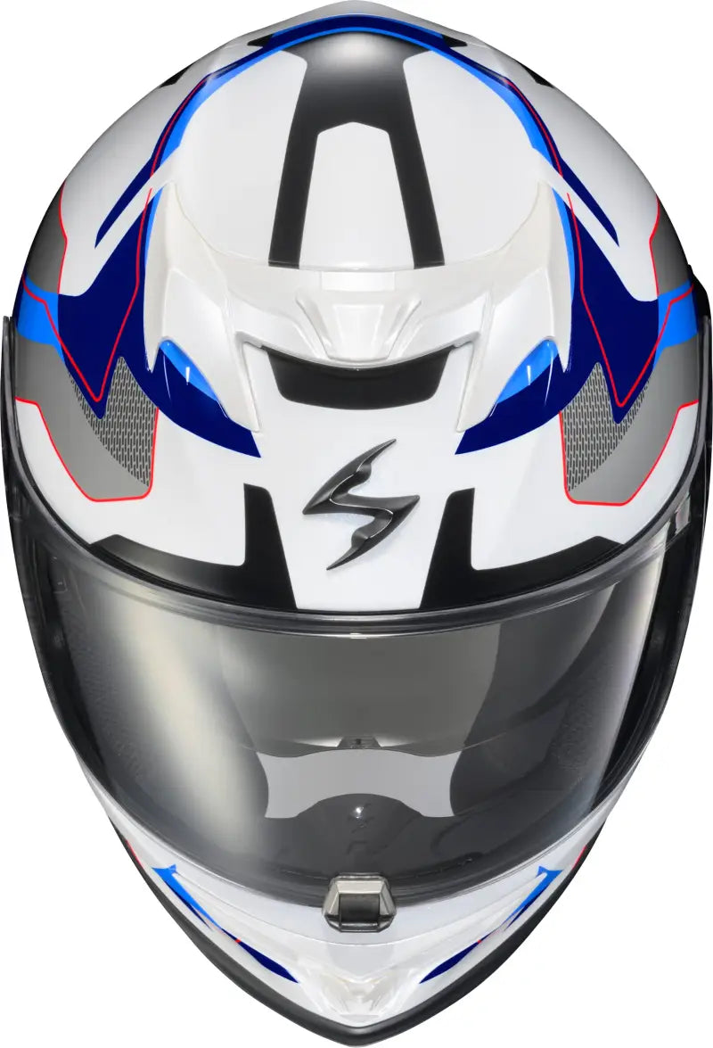 Exo T520 Full Face Helmet Zuse White/Blue Md - SCORPION EXO