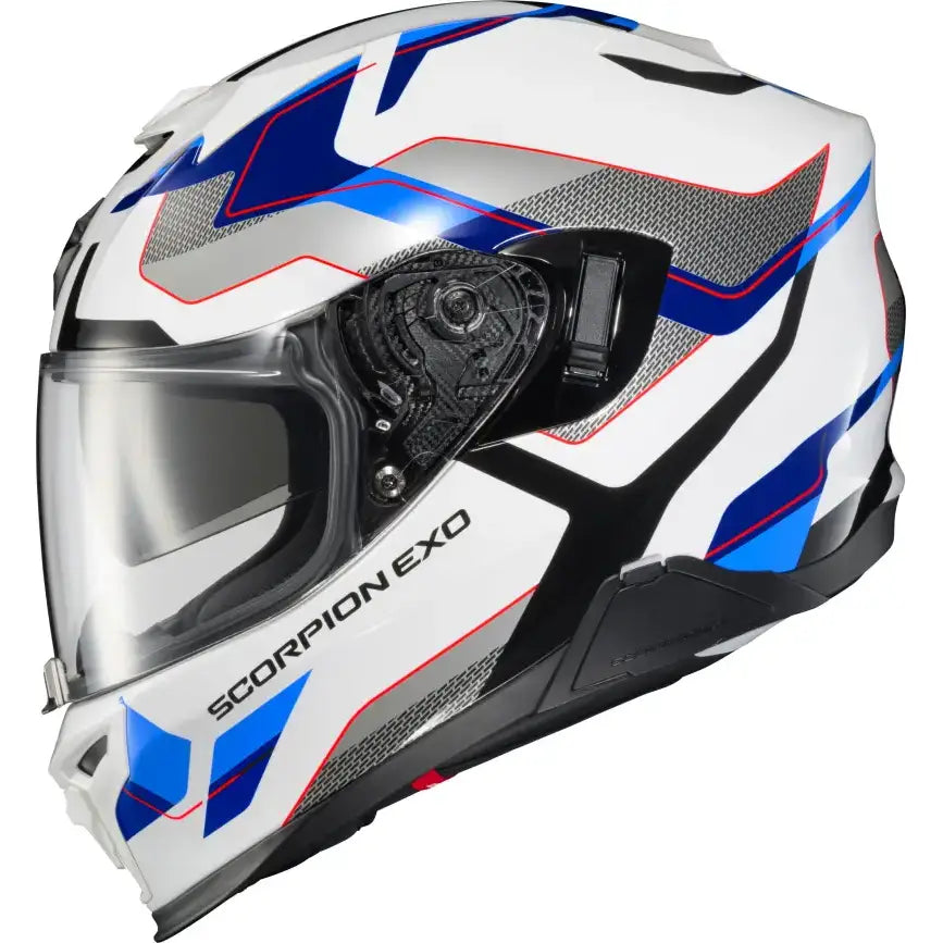 Exo T520 Full Face Helmet Zuse White/Blue Sm - SCORPION EXO