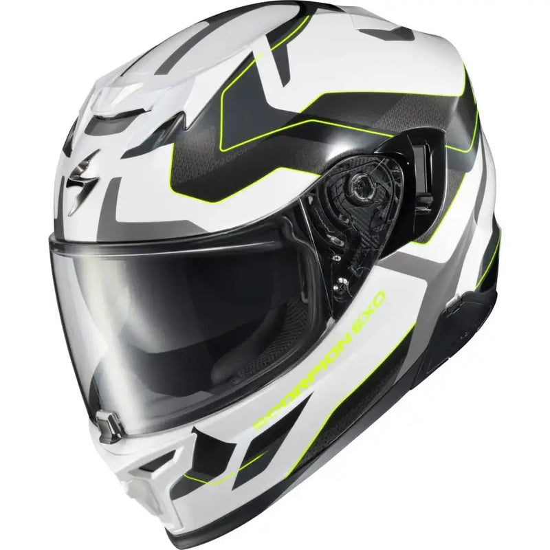 Exo T520 Full Face Helmet Zuse White/Hi Viz Md - SCORPION EXO