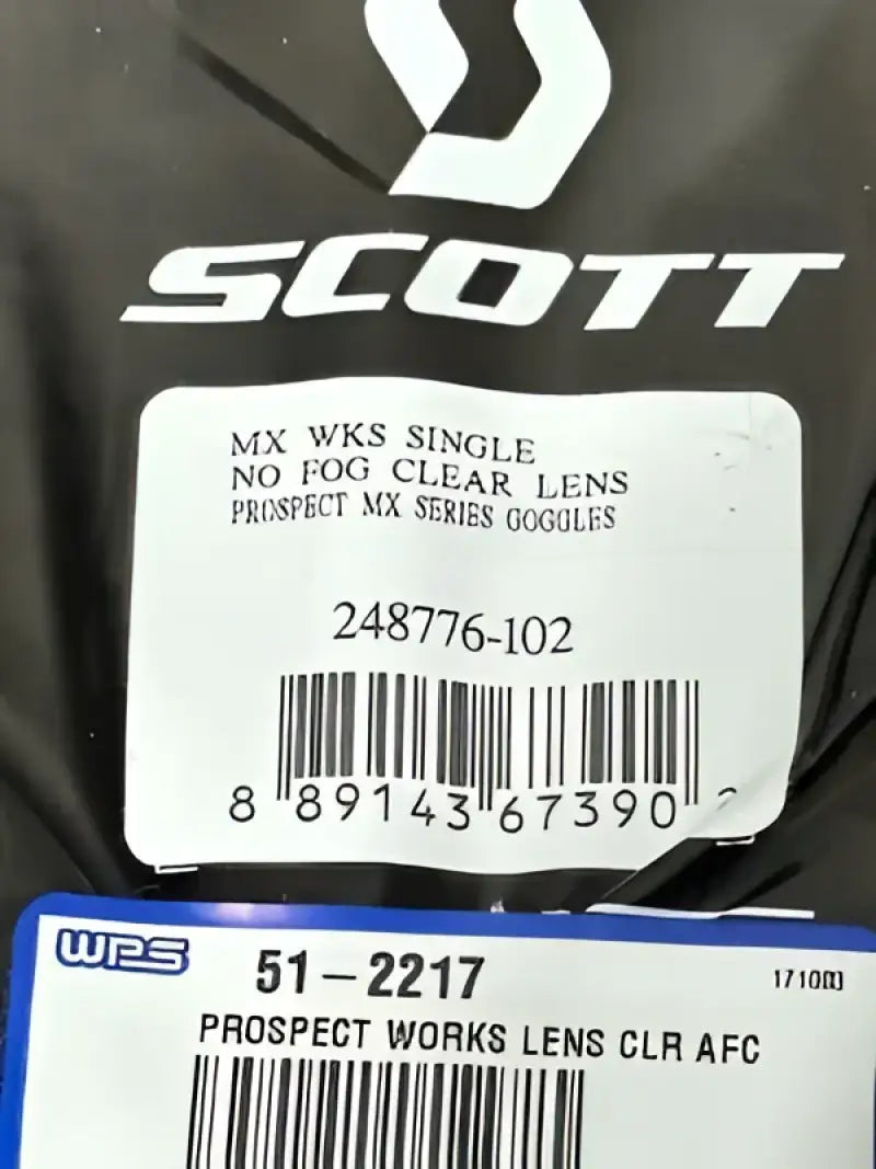 Scott 248776-102 Prospect Works Replacement Lens Clear Afc - Eyewear