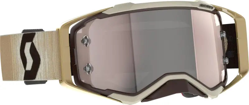 Prospect Goggle Beige/Brn Silver Chrome Works