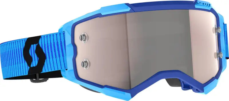 Fury Goggle Blue/Black Silver Chrome Works