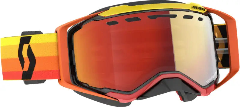 Prospect Snwcrss Goggle Orng/Ylw Enhancer Red Chrome