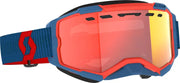 Fury Snowcross Ls Goggle Drk Blu/Neon Red Red Chrome