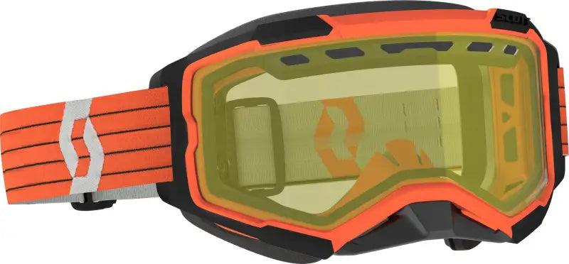 Fury Snowcross Goggle Orange/Grey Yellow Lens