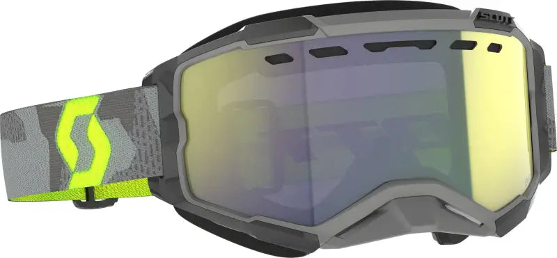 Fury Snowcross Goggle Lt Gry/Nen Ylw Enhcr Ylw Chrm