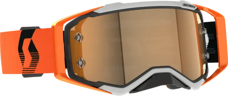 Prospect Amp Gogggle Grey/Orange Gold Chrome Works