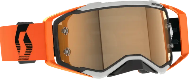 Prospect Amp Gogggle Grey/Orange Gold Chrome Works