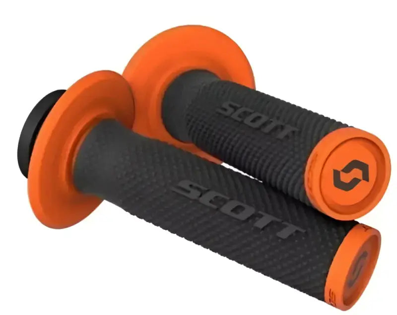 Scott 292452-1009222 Sx2 Lock-On Black/Orange grips showcasing superior traction and comfort for RV, automotive, Powersports, off-road, and marine applications; perfect for truck accessories, exterior, interior, truck bed, and RV parts, Powersports, Street, AVADA - Best Sellers, Must Haves