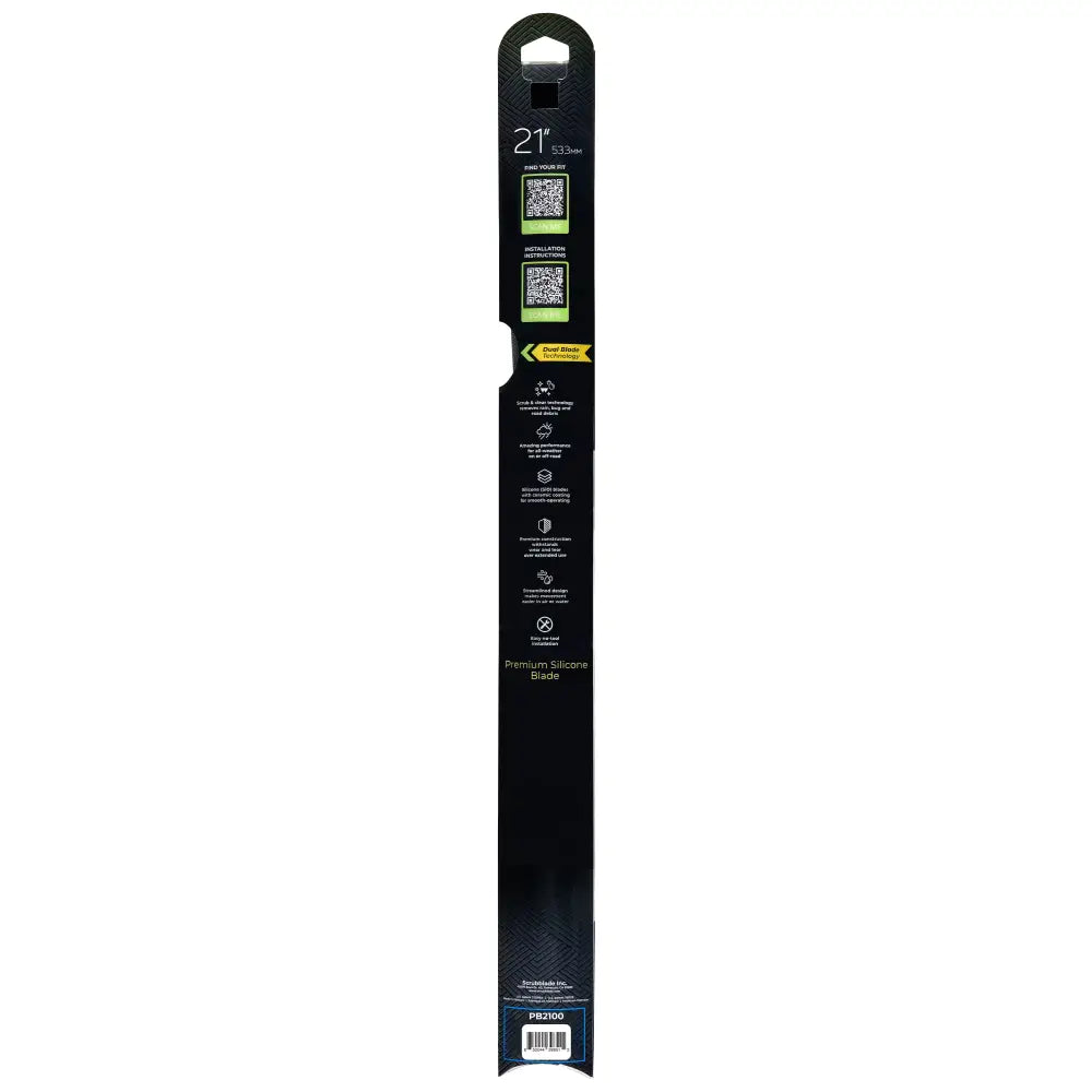 Scrubblade BE2100 Windshield Wiper Blade - Black