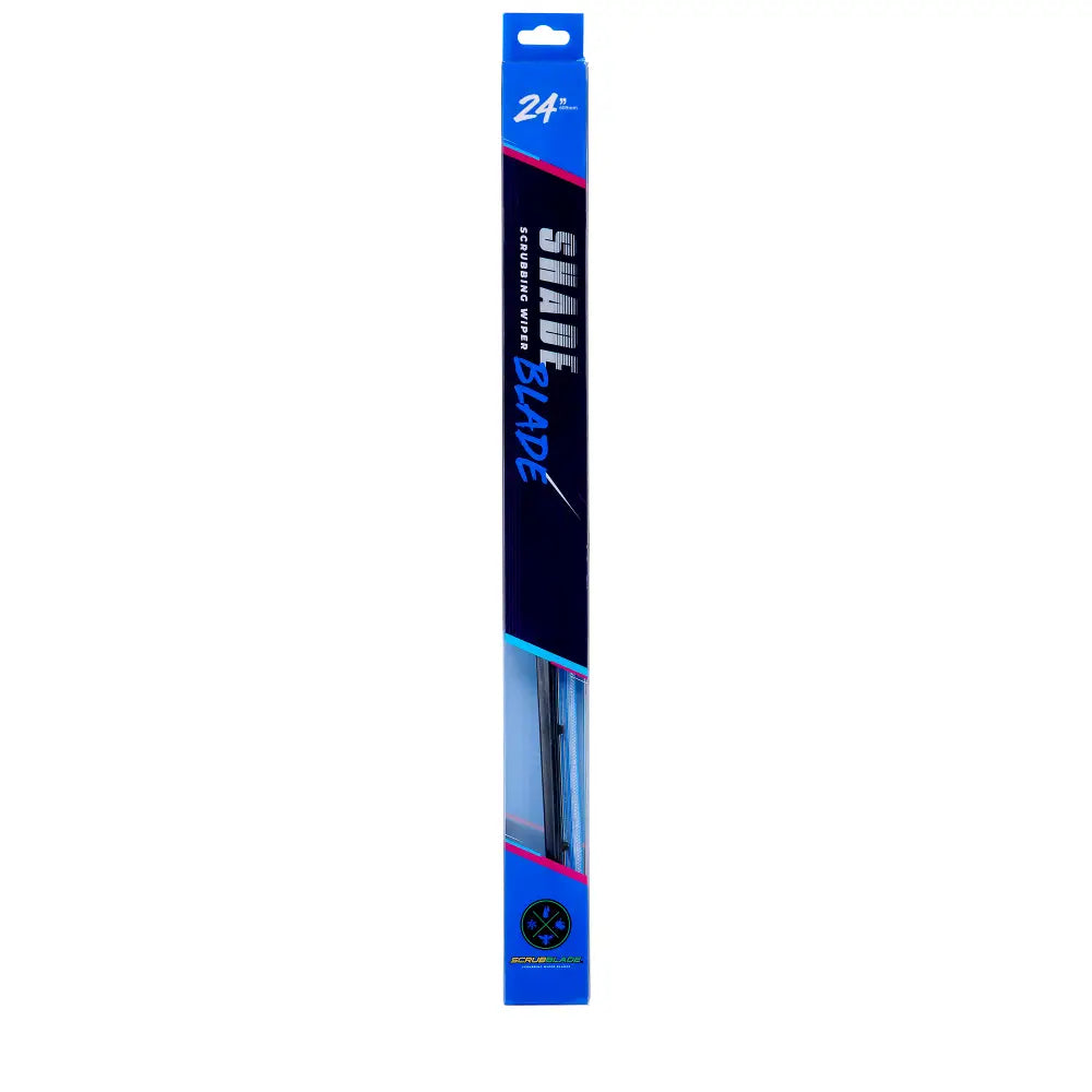 Scrubblade Ensure Quiet Operation Windshield Wiper Blade CBB2400 - Blue 24 Silicone Shadeblade Wpr Bld