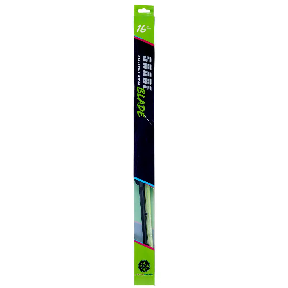 Scrubblade Ensure Quiet Operation Windshield Wiper Blade CBG1600 - Green 16 Silicone Shadeblade Per BA