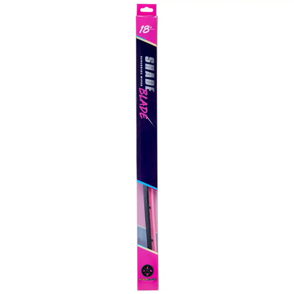 Scrubblade Ensure Quiet Operation Windshield Wiper Blade CBP1800 - Pink 18 Silicone Shadeblade Wpr Bld
