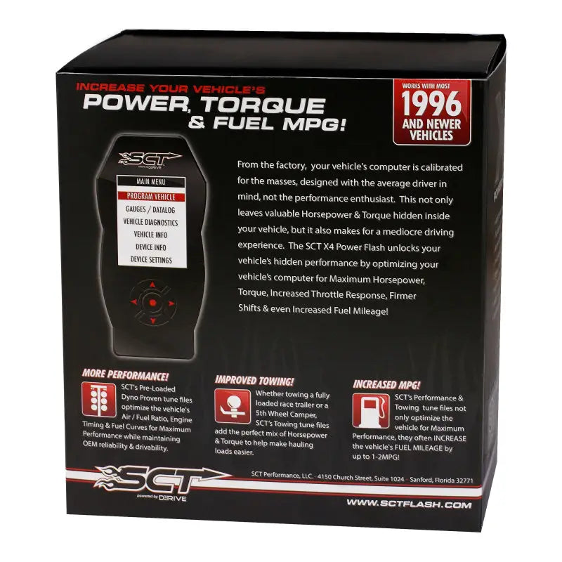 SCT Ford Cars & Trucks (Gas Diesel) X4 Power Flash Programmer EO Certified - Truck Automotive