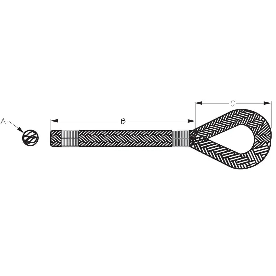 SEA DOG No Supplier Warranty Dock Line 302110015RD-1 - Double Braided Nylon