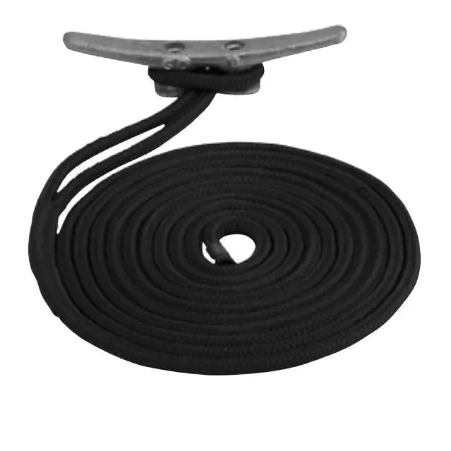 SEA DOG No Supplier Warranty Dock Line 302110020BK-1 - Double Braided Nylon