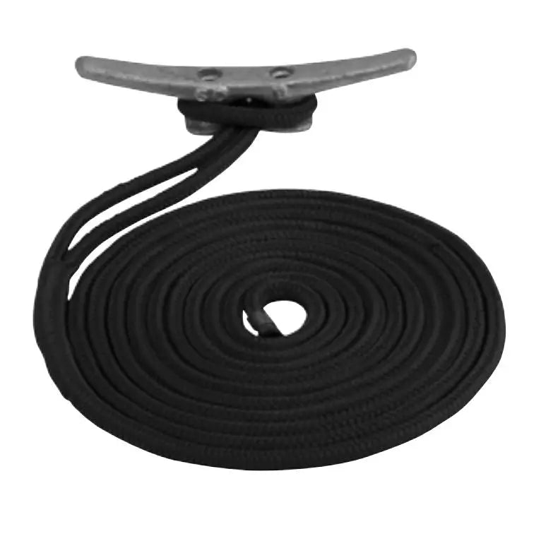 SEA DOG No Supplier Warranty Dock Line 302112025BK-1 - Double Braided Nylon
