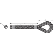 SEA DOG No Supplier Warranty Dock Line 302112025BK-1 - Double Braided Nylon