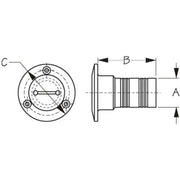 SEA DOG No Supplier Warranty Boat Deck Filler Cap 351320-1 - Stainless Cast Hose Fill