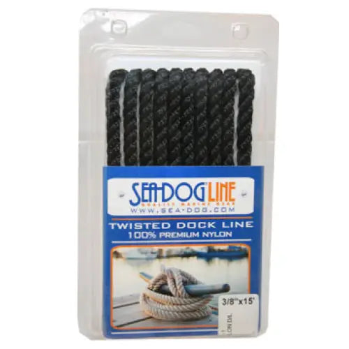 SEA DOG All Lines Are Medium Lay Dock Line 301110020BK-1 - Twisted Nylon