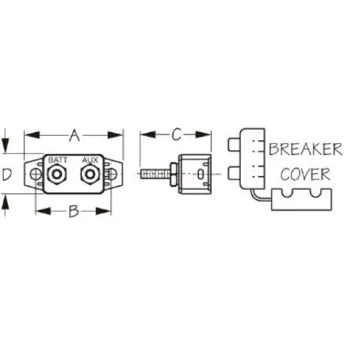 SEA DOG Breakers Are Ignition Protected Circuit Breaker 830354 - SD-32 Short Stop RE