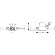 SEA DOG Complies With Abyc Standard Fuse Holder 445198-1 - Inline ATO ATC