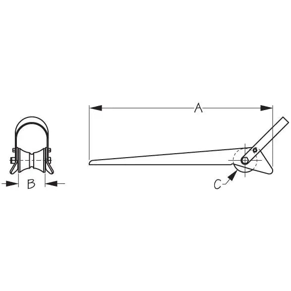 SEA DOG Made In USA Anchor Bow Roller 328079-1 - Replacement Wheel 16
