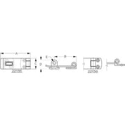 SEA DOG Made In USA Lock Hasp 221135-1 - Stainless Heavy Duty