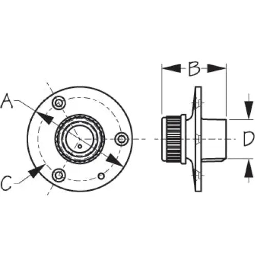 SEA DOG Standard Male Hose Connector Boat Washdown Fitting 512120-1 - Chrome Brass Fresh Water Outlt