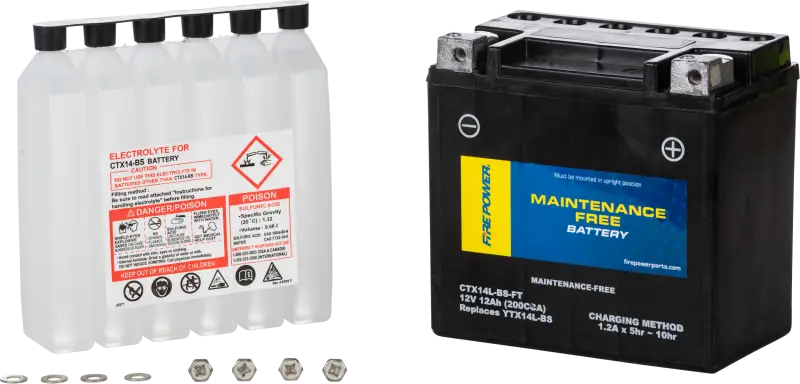 Battery Ctx14l Bs Ft Maintenance Free - FIRE POWER