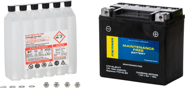 Battery Ctx14l Bs Ft Maintenance Free - FIRE POWER