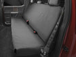 Seat Cover Bench Seat; Polycotton Twill; Charcoal; Single; Uses Headrests To Install; If Equipped Center Seatbelt
