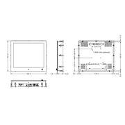 Seatronx Front Brightness Controls Monitor SRT-17 - 17 Sunlight Touch DC