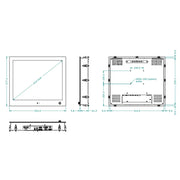 Seatronx Wide Dimming Range Monitor PHT-19 - 19 Interior Touch DC