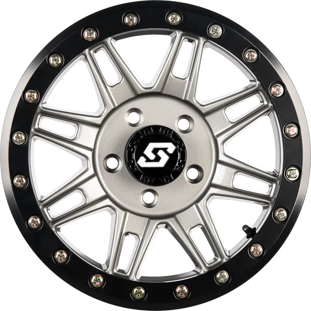 Sedona Clutch Beadlock Wheel A-S24G-57012+25 - Gunmetal Black Bdlk 15X7 4.5 25MM