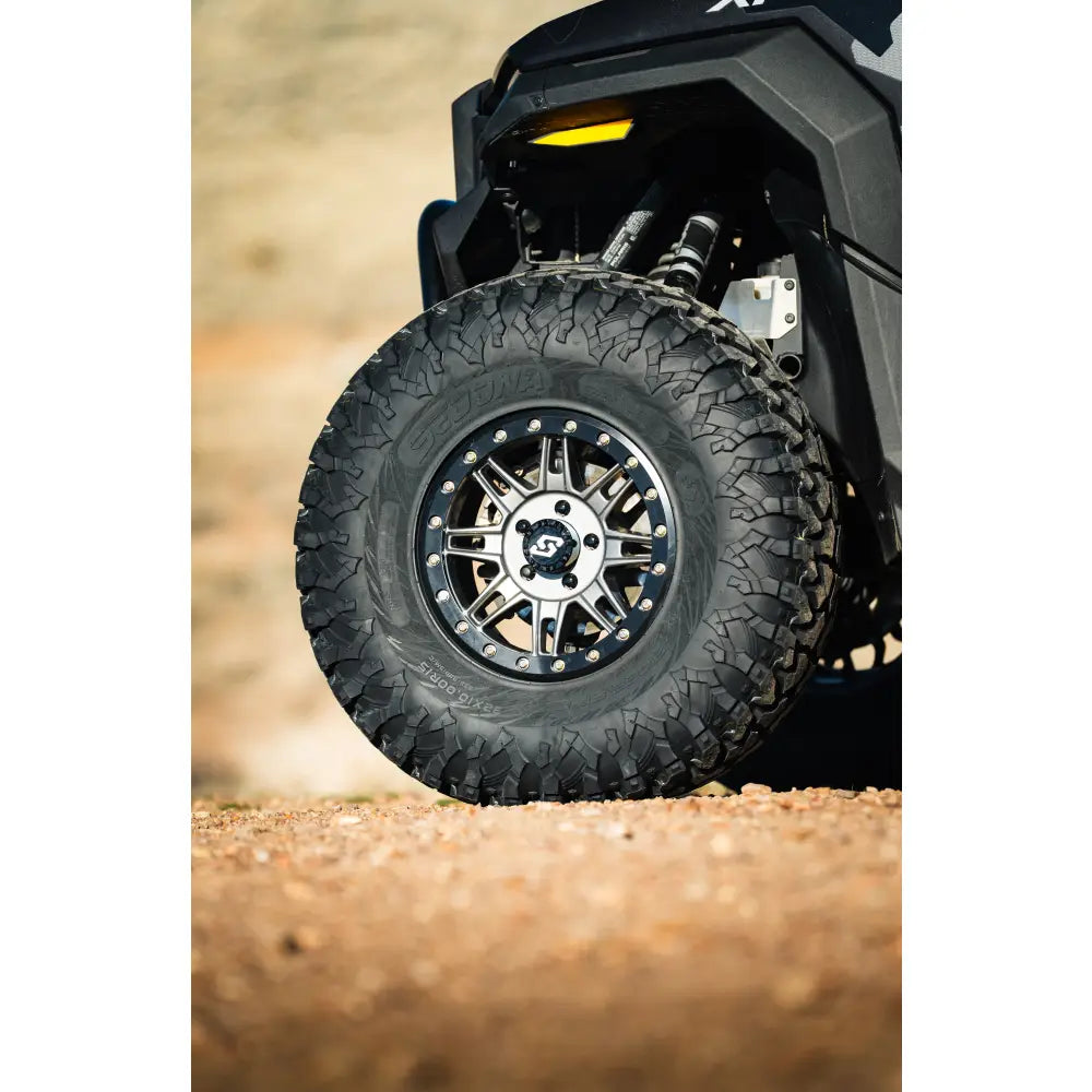 Sedona Clutch Beadlock Wheel A-S24G-57012+25 - Gunmetal Black Bdlk 15X7 4.5 25MM