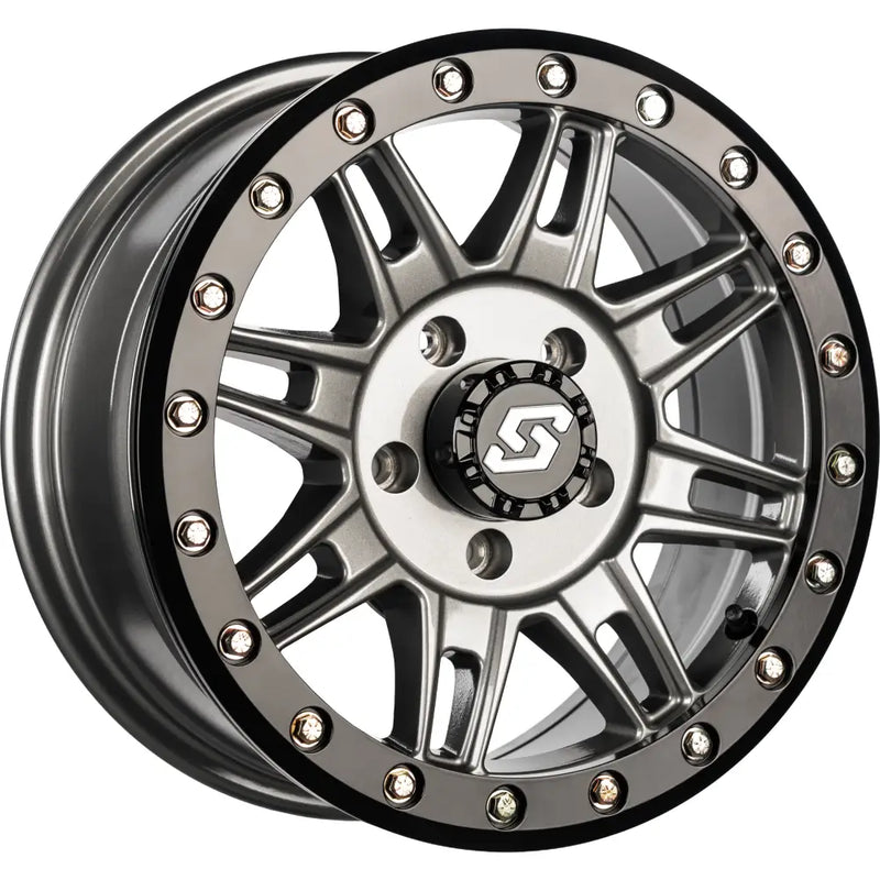 Sedona Clutch Beadlock Wheel A-S24G-57056+10 - Gunmetal Black Bdlk 15X7 156 10MM
