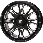 Fusion Dd Wheel  14x7 6+1 4/137 & 4/156 Gloss Blk/Mach