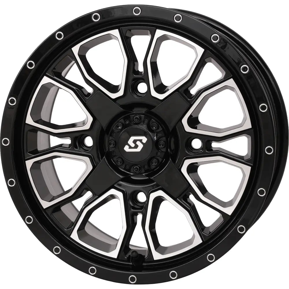 Fusion Dd Wheel  14x7 6+1 4/137 & 4/156 Gloss Blk/Mach