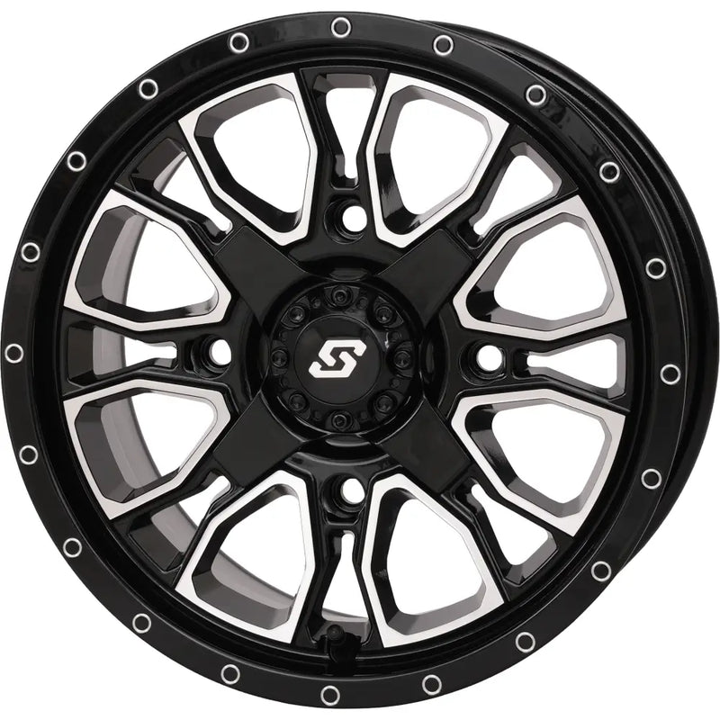 Fusion Dd Wheel  14x7 6+1 4/137 & 4/156 Gloss Blk/Mach